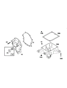 Crankcase Cover,Sump Base parts for Briggs & Stratton Engine 402431-1222-99 from AppliancePartsPros.com