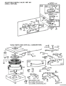 Carburetor Assemblies, A / C parts for Briggs & Stratton Engine 402437-0637-01 from AppliancePartsPros.com