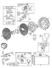 Fuel Tank,Flywheel,Screens parts for Briggs & Stratton Engine 402437-0689-01 from AppliancePartsPros.com