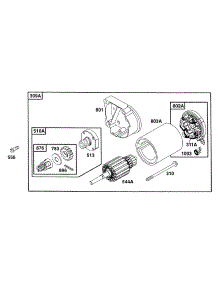 Electric Starter parts for Briggs & Stratton Engine 402437-1209-01 from AppliancePartsPros.com