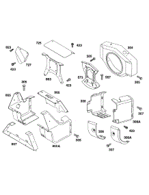 Blower Hsg,Air Guide Parts parts for Briggs & Stratton Engine 402447-1223-01 from AppliancePartsPros.com