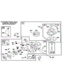Carburetor Assembly parts for Briggs & Stratton Engine 402447-1224-01 from AppliancePartsPros.com