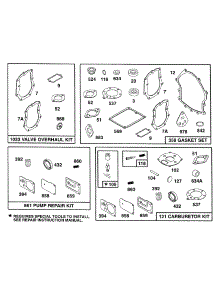 Gasket Sets parts for Briggs & Stratton Engine 402447-1225-01 from AppliancePartsPros.com