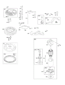 Controls, Electric Starter, Flywheel, Governor Spring parts for Briggs & Stratton Engine 4025A7-0224-E1 from AppliancePartsPros.com