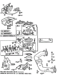 Carburetor Assembly,Manifold parts for Briggs & Stratton Engine 402707-0181-01 from AppliancePartsPros.com