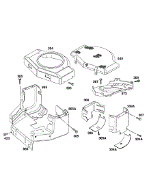 Blower Hsg, Air Guides parts for Briggs & Stratton Engine 402707-1216-01 from AppliancePartsPros.com