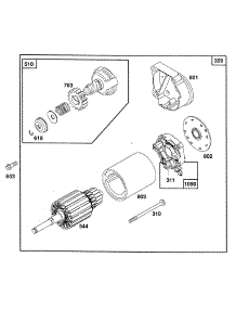 Electric Starter parts for Briggs & Stratton Engine 402707-1216-01 from AppliancePartsPros.com