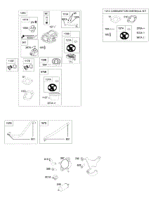 Carburetor, Fuel Supply, Kit - Carburetor Overhaul parts for Briggs & Stratton Engine 4035A7-0409-E1 from AppliancePartsPros.com