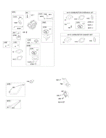 Carburetor, Fuel Supply, Kit - Carburetor Overhaul parts for Briggs & Stratton Engine 403677-0343-E1 from AppliancePartsPros.com