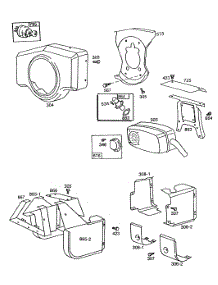 Blowerhsg,Mufflers,Shielding parts for Briggs & Stratton Engine 404437-0114-01 from AppliancePartsPros.com