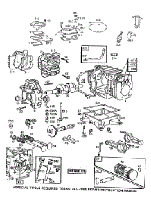 Cylinder,Cylinder Heads,Sump parts for Briggs & Stratton Engine 404437-0117-01 from AppliancePartsPros.com