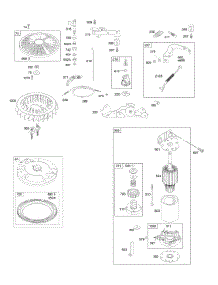 Controls, Electric Starter, Flywheel, Governor Spring parts for Briggs & Stratton Engine 4045A7-0286-E1 from AppliancePartsPros.com