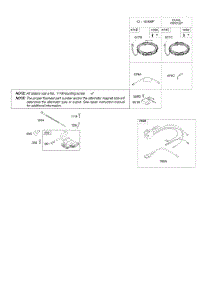Alternator, Ignition parts for Briggs & Stratton Engine 4045A7-0307-E1 from AppliancePartsPros.com