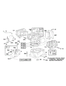 Cylinder,Cylinder Heads,Sump parts for Briggs & Stratton Engine 404707-1205-01 from AppliancePartsPros.com