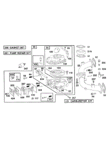 Carburetor Assembly,Manifold parts for Briggs & Stratton Engine 404707-1207-01 from AppliancePartsPros.com