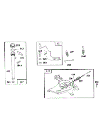 Oil Fill, Control Bracket parts for Briggs & Stratton Engine 404707-1209-99 from AppliancePartsPros.com