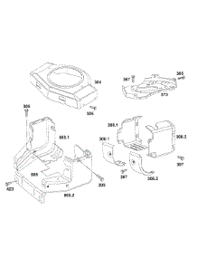 Blower Hsg, Shielding parts for Briggs & Stratton Engine 404707-1400-01 from AppliancePartsPros.com