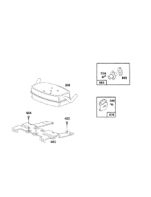 Muffler Parts parts for Briggs & Stratton Engine 404707-1400-01 from AppliancePartsPros.com