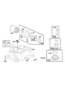 Oil Pump Sump Base Assembly parts for Briggs & Stratton Engine 404777-1201-01 from AppliancePartsPros.com