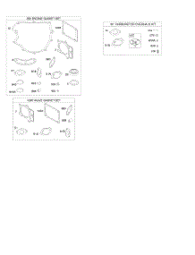 Engine / Valve Gasket Set, Carburetor Overhaul Kit parts for Briggs & Stratton Engine 405577-0118-B2 from AppliancePartsPros.com