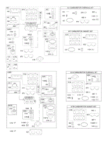 Carburetor, Kit - Carburetor Overhaul parts for Briggs & Stratton Engine 405777-0113-E1 from AppliancePartsPros.com
