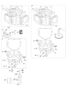 Cylinder, Engine Sump parts for Briggs & Stratton Engine 405777-0119-E1 from AppliancePartsPros.com