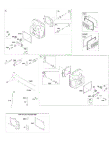 Cylinder Head, Gasket Set-Valve, Valves parts for Briggs & Stratton Engine 406577-0119-E1 from AppliancePartsPros.com