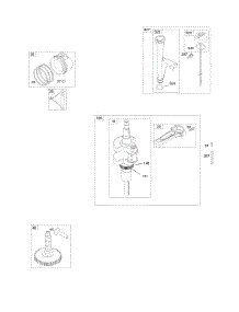 Camshaft, Crankshaft, Lubrication, Piston, Rings, Connecting Rod parts for Briggs & Stratton Engine 406577-0312-E1 from AppliancePartsPros.com
