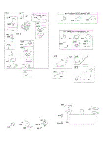 Carburetor, Exhaust System, Kit / Gasket Set-Carburetor parts for Briggs & Stratton Engine 406577-0411-E1 from AppliancePartsPros.com