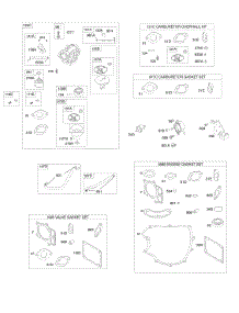Carburetor, Fuel Supply, Gasket Set - Engine, Gasket Set - Valve, Kit - Carburetor Overhaul parts for Briggs & Stratton Engine 406677-0406-E1 from AppliancePartsPros.com