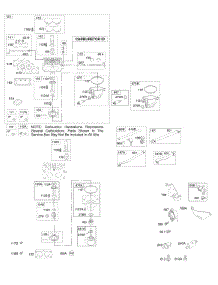 Carburetor, Fuel Supply parts for Briggs & Stratton Engine 406777-0803-E1 from AppliancePartsPros.com