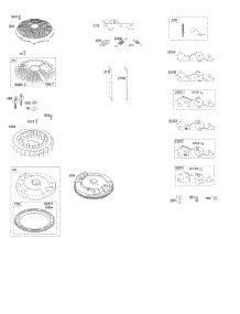 Flywheel, Controls parts for Briggs & Stratton Engine 406777-3216-B1 from AppliancePartsPros.com