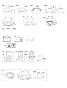 Blower Housing, Air Cleaner parts for Briggs & Stratton Engine 406777-5121-B1 from AppliancePartsPros.com