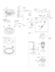 Controls, Electric Starter, Flywheel, Governor Spring parts for Briggs & Stratton Engine 407577-0284-E1 from AppliancePartsPros.com