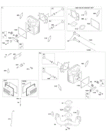 Cylinder Head, Gasket Set-Valve, Intake Manifold, Valves parts for Briggs & Stratton Engine 407577-0308-E1 from AppliancePartsPros.com