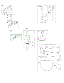 Camshaft, Crankshaft, Gasket Set-Engine, Lubrication, Pistons, Rings, Connecting Rod parts for Briggs & Stratton Engine 407577-0392-E1 from AppliancePartsPros.com