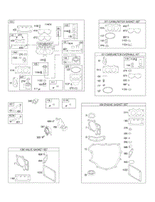 Carburetor, Kit / Gasket Sets parts for Briggs & Stratton Engine 407677-0258-E1 from AppliancePartsPros.com