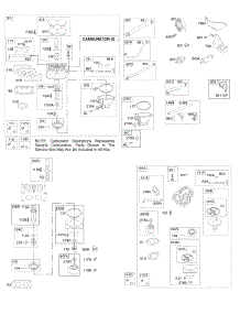 Carburetor, Fuel Supply parts for Briggs & Stratton Engine 407777-0219-E1 from AppliancePartsPros.com