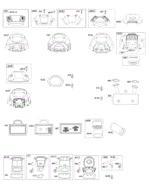 Blower Housing, Air Cleaner, Muffler parts for Briggs & Stratton Engine 407777-0274-G5 from AppliancePartsPros.com