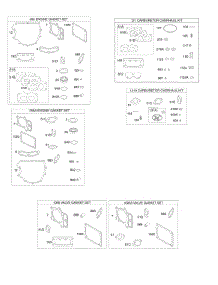 Engine / Valve Gasket Set, Carburetor Overhaul Kit parts for Briggs & Stratton Engine 407777-0284-B5 from AppliancePartsPros.com