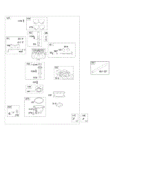 Carburetor, Fuel Filter parts for Briggs & Stratton Engine 409777-0001-01 from AppliancePartsPros.com