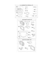 Engine Gasket Set, Valve Gasket Set parts for Briggs & Stratton Engine 409777-0001-01 from AppliancePartsPros.com