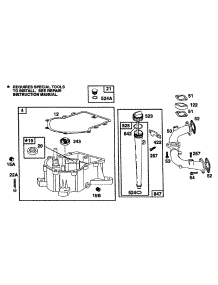 Sump Base, High Oil Fill parts for Briggs & Stratton Engine 40A777-1201-01 from AppliancePartsPros.com