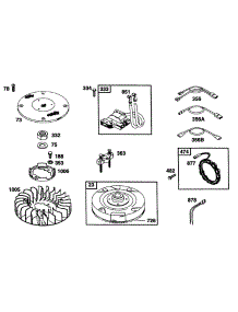 Flywheel,Screen,Fan,Elect. parts for Briggs & Stratton Engine 40A777-1226-01 from AppliancePartsPros.com