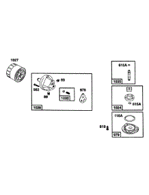 Oil Pump And Filter Assy. parts for Briggs & Stratton Engine 40A777-1226-01 from AppliancePartsPros.com