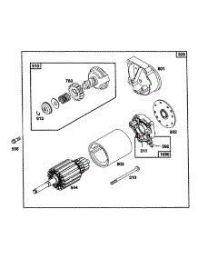 Electric Starter parts for Briggs & Stratton Engine 40A777-1250-01 from AppliancePartsPros.com