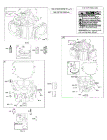 Camshaft, Cylinder, Engine Sump parts for Briggs & Stratton Engine 40F777-0113-B1 from AppliancePartsPros.com