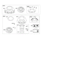Blower Housing parts for Briggs & Stratton Engine 40G777-0101-B1 from AppliancePartsPros.com