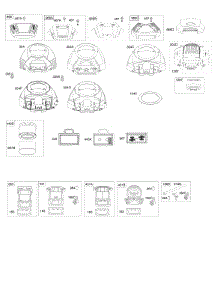 Blower Housing, Air Cleaner parts for Briggs & Stratton Engine 40G777-0111-B1 from AppliancePartsPros.com