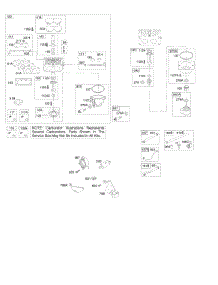Carburetor, Fuel Supply parts for Briggs & Stratton Engine 40G777-0115-E1 from AppliancePartsPros.com